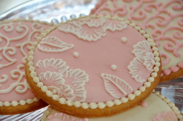 pink cookies