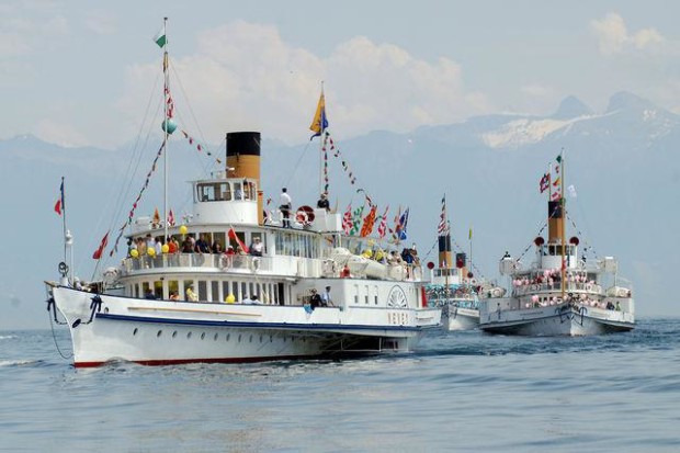 Nyon's naval parade © Compagnie Générale de Navigation 