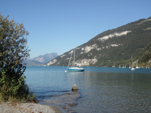 View of lake Thun from the Camping Manor Farm © genevafamilydiaries.net