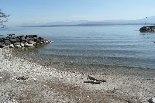 A small but perfect lake beach © genevafamilydiaries.net