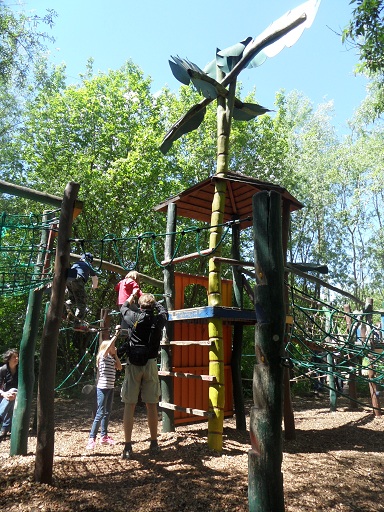 Great climbing frames at Papiliorama © genevafamilydiaries.net