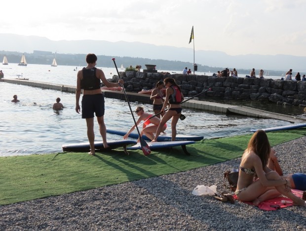 Summer fun at Tropical Windsurfing, Geneva © genevafamilydiaries.net