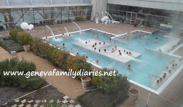 A soak in the outdoor heated pool? How relaxing is that?! Photo © genevafamilydiaries.net