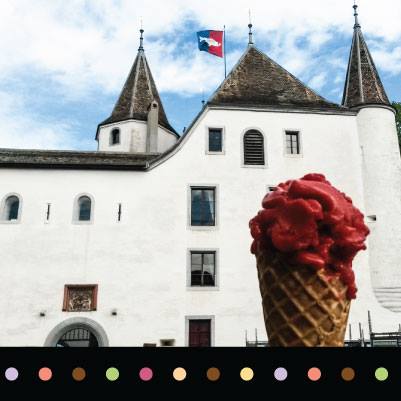 Gelato with a view. Photo © IGusti Gelateria, Nyon.