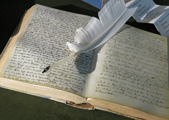The Baron's original journals are also on display - photo © genevafamilydiaries.net