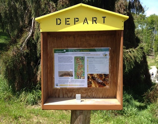 Follow the Bee Trail at the Arboretum! Photo © genevafamilydiaries.net