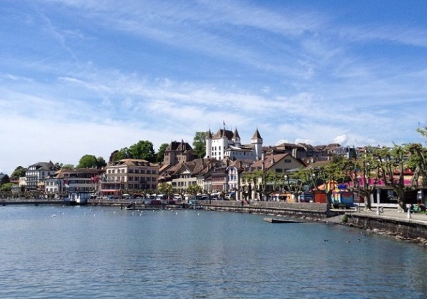 A stunning view of Nyon castle. Photo © genevafamilydiaries.net