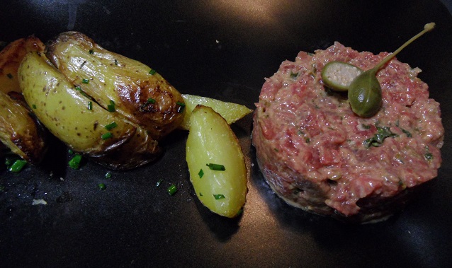 You can't beat a classic steak tartare. Photo © genevafamilydiaries.net