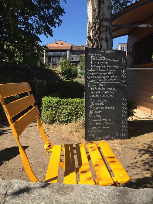 Le Bordu garden café, Rolle (VD). Photo © 2016 genevafamilydiaries.net