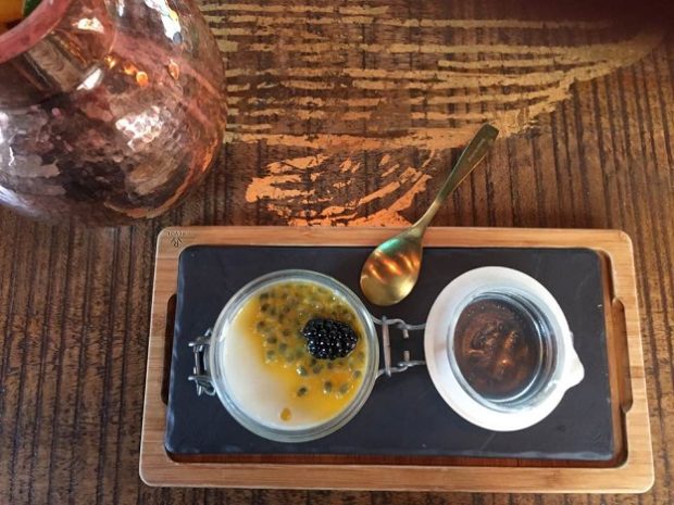 Coconut and passion fruit panna cotta. Photo © 2016 genevafamilydiaries.net